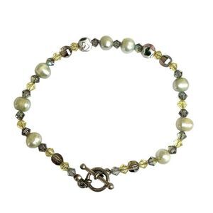 Pearl Cloisonné crystal beaded bracelet